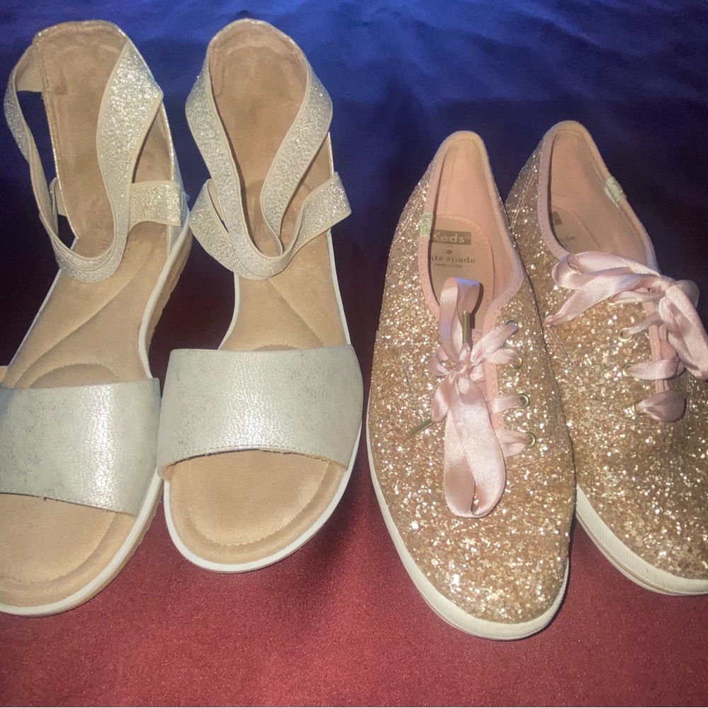 2 Pairs Both Size 10. Soul Naturalizer Sandals & Kate Spade Keds. 2 for 1!